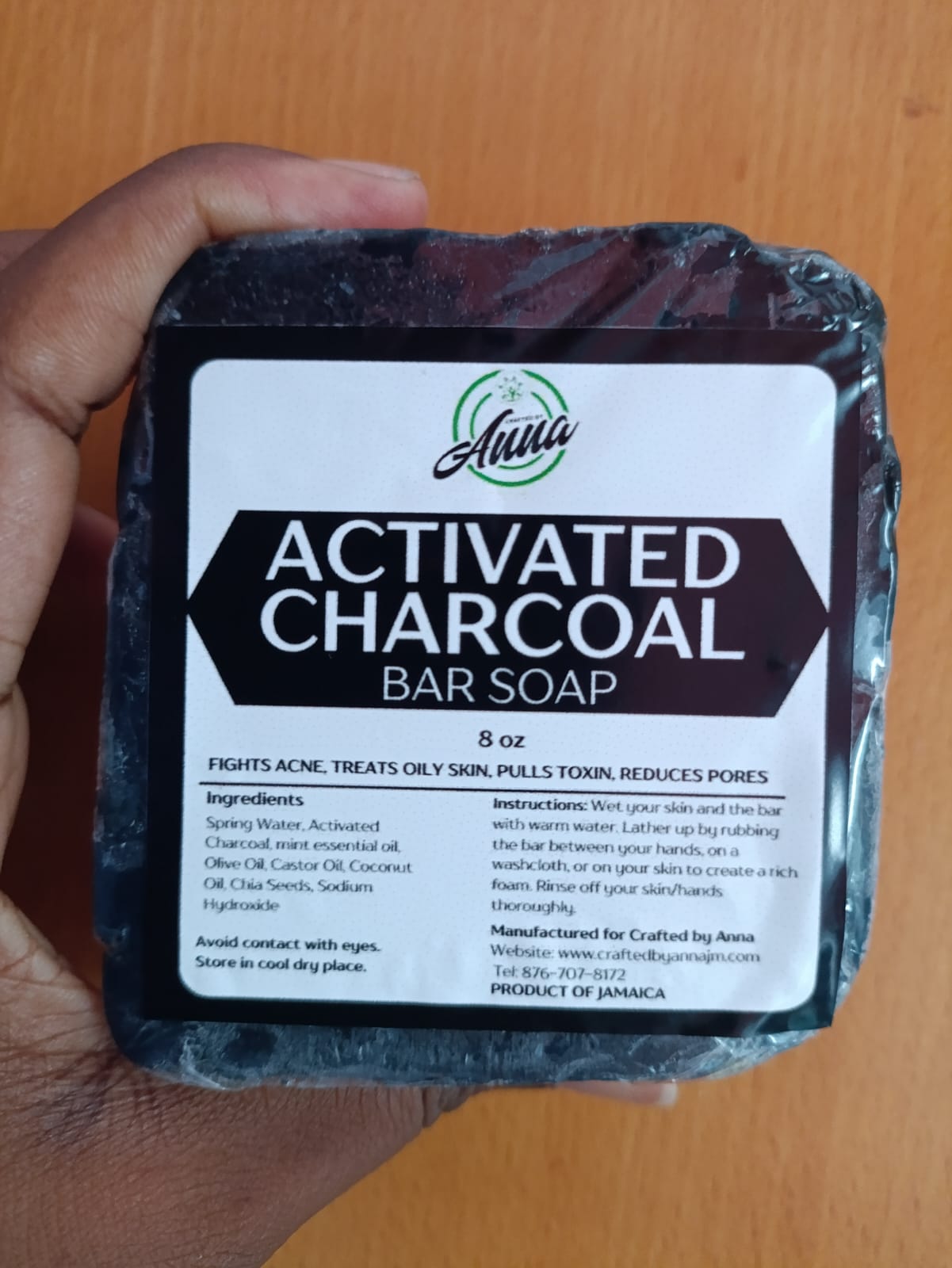 Activated Charcoal Bar Soap, 8oz