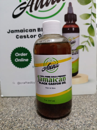 8oz Organic Jamaican Black Castor Oil