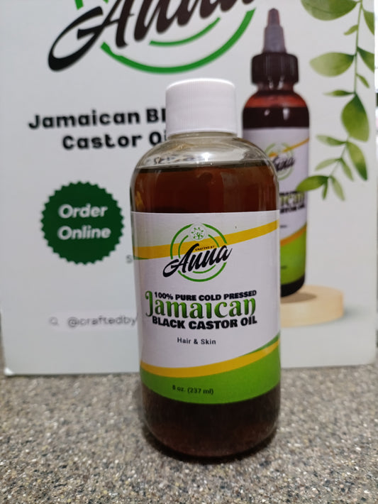 8oz Organic Jamaican Black Castor Oil
