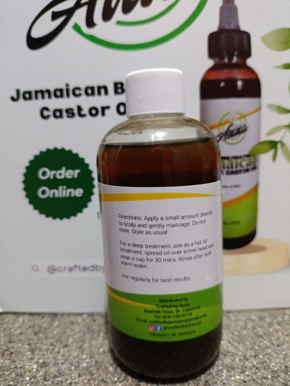 8oz Organic Jamaican Black Castor Oil