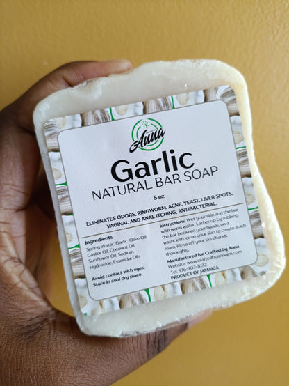 Crafted by Anna Garlic Natural Bar Soap, 8oz